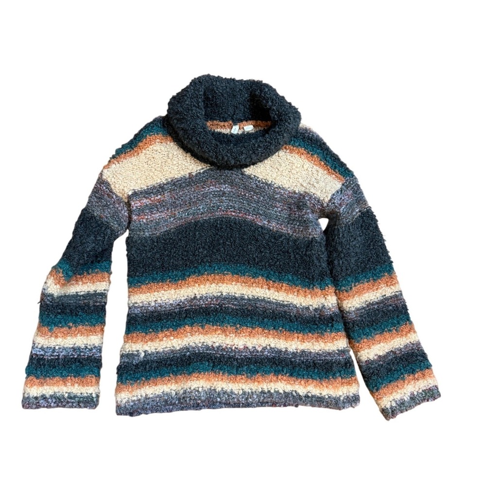 Anthropologie Moth Murray Striped Cowl Neck Sweater sz S - Picture 4 of 10
